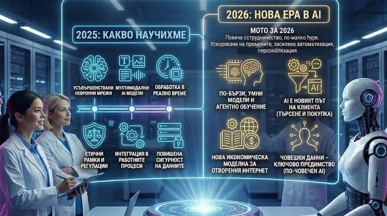 AI през 2026: какво се сбъдна от прогнозите и какво следва