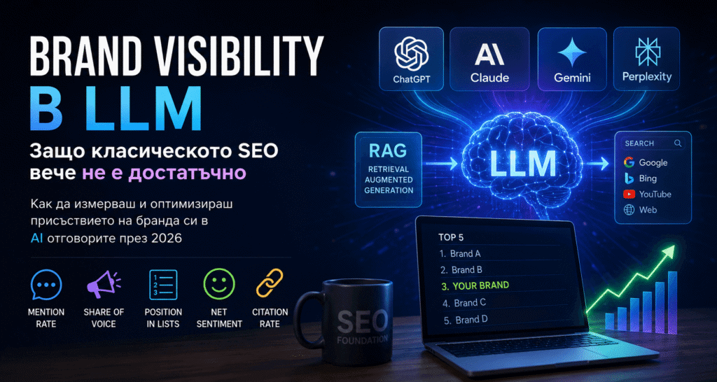 Бранд видимост в LLM: защо класическото SEO вече не е достатъчно