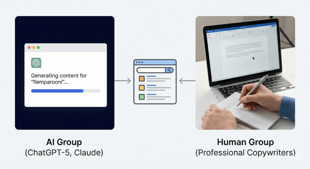 AI срещу Човек в SEO - задълбочен експеримент с измерими резултати (2026)